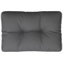 Cushion for anthracite fabric pallet sofa 50x40x12 cm by , Cushions for chairs and sofas - Ref: Foro24-360535, Price: 24,12 €...