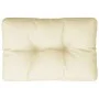 Cushion for pallet sofa cream fabric 50x40x12 cm by , Cushions for chairs and sofas - Ref: Foro24-360537, Price: 18,33 €, Dis...
