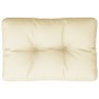 Kissen für Palettensofa, cremefarbenes Gewebe, 50x40x12 cm. von , Kissen für Stühle und Sofas - Ref: Foro24-360537, Preis: 21...