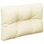 Cushion for pallet sofa cream fabric 50x40x12 cm by , Cushions for chairs and sofas - Ref: Foro24-360537, Price: 18,33 €, Dis...