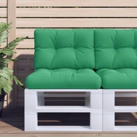 Cushion for pallet sofa, green fabric, 50x40x12 cm by , Cushions for chairs and sofas - Ref: Foro24-360540, Price: 22,34 €, D...