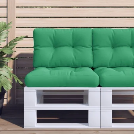 Cushion for pallet sofa, green fabric, 50x40x12 cm by , Cushions for chairs and sofas - Ref: Foro24-360540, Price: 22,34 €, D...