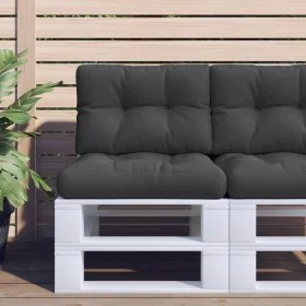 Cushion for black fabric pallet sofa 50x40x12 cm by , Cushions for chairs and sofas - Ref: Foro24-360542, Price: 24,38 €, Dis...