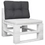 Cojín para sofá de palets de tela negro 50x40x12 cm de , Cojines para sillas y sofás - Ref: Foro24-360542, Precio: 24,36 €, D...