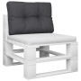 Cushion for black fabric pallet sofa 50x40x12 cm by , Cushions for chairs and sofas - Ref: Foro24-360542, Price: 25,99 €, Dis...