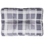 Cushion for pallet sofa, gray checkered fabric, 50x40x12 cm by , Cushions for chairs and sofas - Ref: Foro24-360549, Price: 2...