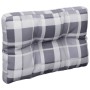 Cushion for pallet sofa, gray checkered fabric, 50x40x12 cm by , Cushions for chairs and sofas - Ref: Foro24-360549, Price: 2...
