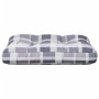 Cushion for pallet sofa, gray checkered fabric, 50x40x12 cm by , Cushions for chairs and sofas - Ref: Foro24-360549, Price: 2...