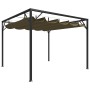 Garden gazebo with retractable roof taupe gray 3x3m 180 g/m² by vidaXL, Tents and gazebos - Ref: Foro24-312220, Price: 250,95...