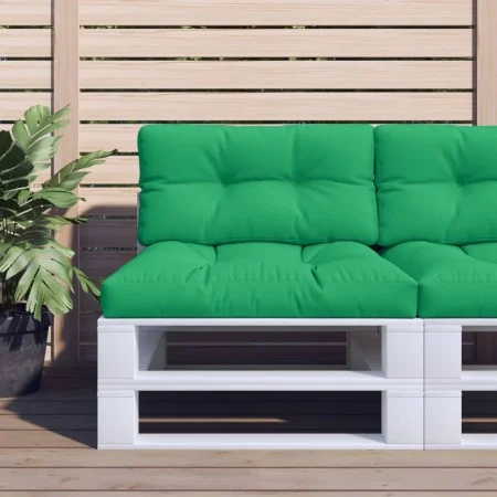 Cushion for pallet sofa, green fabric, 80x40x12 cm by , Cushions for chairs and sofas - Ref: Foro24-360606, Price: 22,69 €, D...