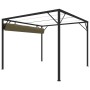 Garden gazebo with retractable roof taupe gray 3x3m 180 g/m² by vidaXL, Tents and gazebos - Ref: Foro24-312220, Price: 250,95...