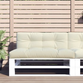 Cushion for pallet sofa in cream fabric 120x40x12 cm by , Cushions for chairs and sofas - Ref: Foro24-360625, Price: 39,86 €,...