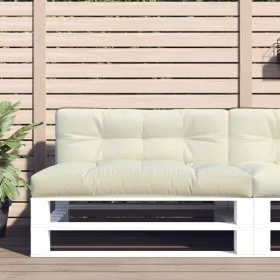 Kissen für Palettensofa, cremefarbenes Gewebe, 120x40x12 cm. von , Kissen für Stühle und Sofas - Ref: Foro24-360625, Preis: 3...