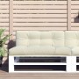 Kissen für Palettensofa, cremefarbenes Gewebe, 120x40x12 cm. von , Kissen für Stühle und Sofas - Ref: Foro24-360625, Preis: 3...