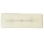 Cojín para sofá de palets tela crema 120x40x12 cm de , Cojines para sillas y sofás - Ref: Foro24-360625, Precio: 37,01 €, Des...