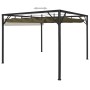 Garden gazebo with retractable roof taupe gray 3x3m 180 g/m² by vidaXL, Tents and gazebos - Ref: Foro24-312220, Price: 250,95...