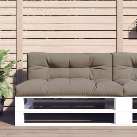 Cushion for a taupe gray fabric pallet sofa 120x40x12 cm by , Cushions for chairs and sofas - Ref: Foro24-360631, Price: 38,7...