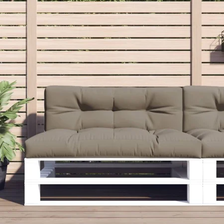 Cushion for a taupe gray fabric pallet sofa 120x40x12 cm by , Cushions for chairs and sofas - Ref: Foro24-360631, Price: 34,0...