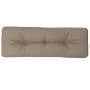Cushion for a taupe gray fabric pallet sofa 120x40x12 cm by , Cushions for chairs and sofas - Ref: Foro24-360631, Price: 34,0...
