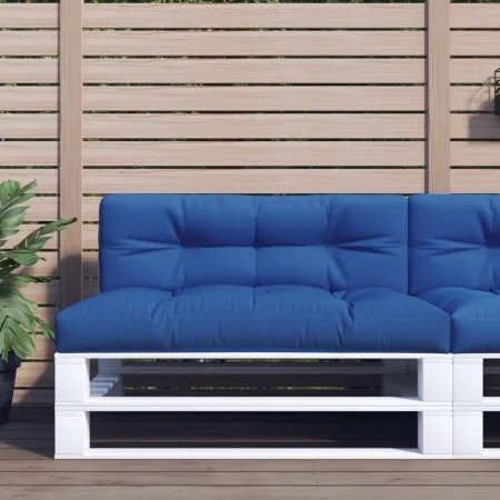 Cushion for a blue fabric pallet sofa 120x40x12 cm by , Cushions for chairs and sofas - Ref: Foro24-360633, Price: 34,00 €, D...