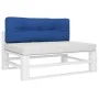 Cushion for a blue fabric pallet sofa 120x40x12 cm by , Cushions for chairs and sofas - Ref: Foro24-360633, Price: 34,00 €, D...