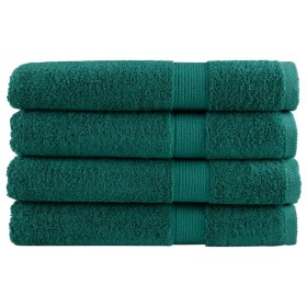 Toallas premium 4 uds 100% algodón verde 100x200 cm 600 gsm de , Toallas - Ref: Foro24-137342, Precio: 109,93 €, Descuento: %