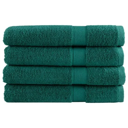 Premium-Handtücher, 4 Stück, 100 % Baumwolle, grün, 100x200 cm, 600 g/m². von , Handtücher - Ref: Foro24-137342, Preis: 109,9...