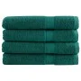 Premium-Handtücher, 4 Stück, 100 % Baumwolle, grün, 100x200 cm, 600 g/m². von , Handtücher - Ref: Foro24-137342, Preis: 109,9...