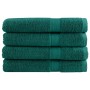 Toallas premium 4 uds 100% algodón verde 100x200 cm 600 gsm de , Toallas - Ref: Foro24-137342, Precio: 112,26 €, Descuento: %