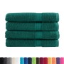 Toallas premium 4 uds 100% algodón verde 100x200 cm 600 gsm de , Toallas - Ref: Foro24-137342, Precio: 112,26 €, Descuento: %