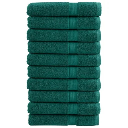 Toallas de sauna 10 uds 100% algodón verde 80x200 cm 600 gsm de , Toallas - Ref: Foro24-137340, Precio: 178,92 €, Descuento: %