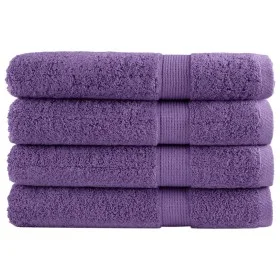 Saunatücher 4 Stück 100% Baumwolle lila 80x200 cm 600 g/m² von , Handtücher - Ref: Foro24-137363, Preis: 75,33 €, Rabatt: %