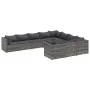 Gartensofa-Set und Kissen, 10-teilig, aus grauem Kunststoff-Rattan. von , Gartensets - Ref: Foro24-3308330, Preis: 658,66 €, ...
