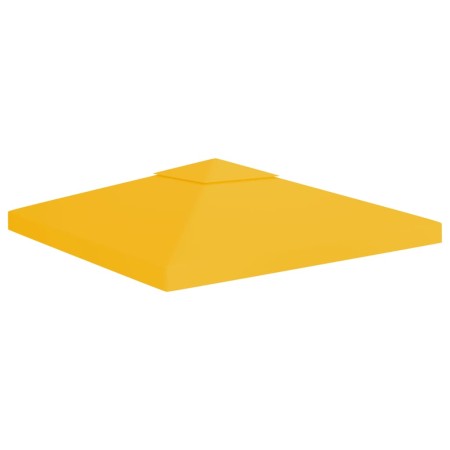 Gazebo awning 2 levels 310 g/m² 3x3 m yellow by vidaXL, Covers for tents and gazebos - Ref: Foro24-312073, Price: 48,82 €, Di...