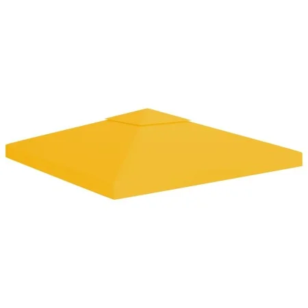 Gazebo awning 2 levels 310 g/m² 3x3 m yellow by vidaXL, Covers for tents and gazebos - Ref: Foro24-312073, Price: 47,98 €, Di...