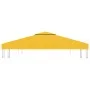 Gazebo awning 2 levels 310 g/m² 3x3 m yellow by vidaXL, Covers for tents and gazebos - Ref: Foro24-312073, Price: 47,98 €, Di...