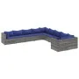 Garden sofa set with 10 pieces of synthetic gray rattan cushions by , Garden sets - Ref: Foro24-3308351, Price: 656,44 €, Dis...