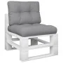 Cushions for pallet sofa, 2 units, gray fabric by , Cushions for chairs and sofas - Ref: Foro24-360646, Price: 36,47 €, Disco...