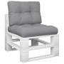 Kissen für Palettensofa, 2 Stück, grauer Stoff. von , Kissen für Stühle und Sofas - Ref: Foro24-360646, Preis: 50,76 €, Rabat...