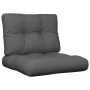 Cushions for pallets, 2 units, anthracite gray fabric. by , Cushions for chairs and sofas - Ref: Foro24-360667, Price: 67,55 ...
