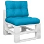 Cushions for pallets, 2 units, blue fabric by , Cushions for chairs and sofas - Ref: Foro24-360671, Price: 51,34 €, Discount: %