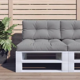 Cushions for pallet sofa, 2 units, gray fabric by , Cushions for chairs and sofas - Ref: Foro24-360690, Price: 66,56 €, Disco...
