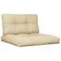 Palettenkissen, 2 Stück, beige Stoff von , Kissen für Stühle und Sofas - Ref: Foro24-360692, Preis: 79,09 €, Rabatt: %