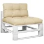 Cushions for pallets, 2 units, beige fabric by , Cushions for chairs and sofas - Ref: Foro24-360692, Price: 68,11 €, Discount: %