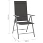 Klappbare Gartenstühle 6 Einheiten aus schwarzem Textilene von vidaXL, Gartenstühle - Ref: Foro24-312183, Preis: 289,07 €, Ra...