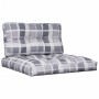 Palettenkissen, 2 Stück, grau kariertes Stoff von , Kissen für Stühle und Sofas - Ref: Foro24-360703, Preis: 55,20 €, Rabatt: %