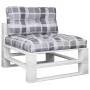 Cushions for pallets, 2 units, gray checkered fabric. by , Cushions for chairs and sofas - Ref: Foro24-360703, Price: 51,44 €...