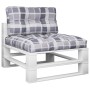 Palettenkissen, 2 Stück, grau kariertes Stoff von , Kissen für Stühle und Sofas - Ref: Foro24-360703, Preis: 55,20 €, Rabatt: %