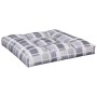 Cojines para palets 2 unidades tela a cuadros gris de , Cojines para sillas y sofás - Ref: Foro24-360703, Precio: 55,20 €, De...