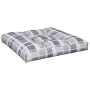 Cushions for pallets, 2 units, gray checkered fabric. by , Cushions for chairs and sofas - Ref: Foro24-360703, Price: 51,44 €...